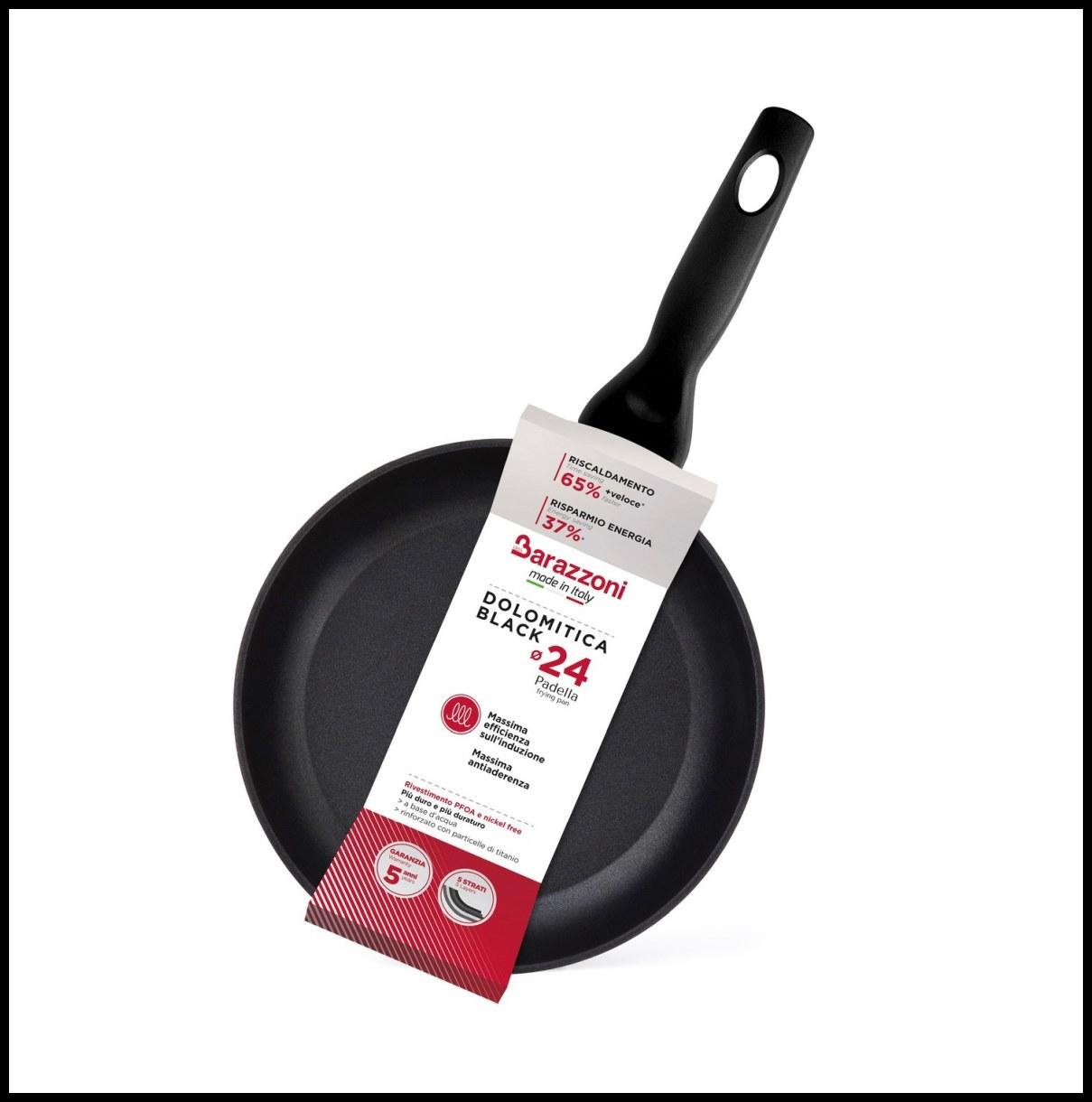 Padella Barazzoni Dolomitica Extra Black Bassa cm.Ø28 | Barazzoni