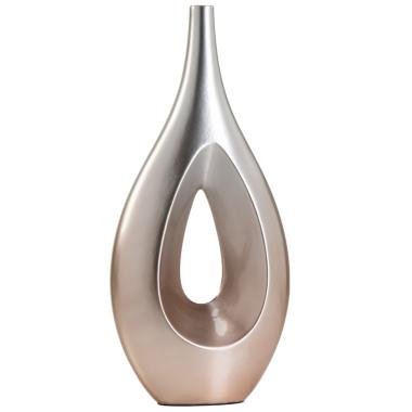 Vaso ceramica goccia ombre oro alto 29 x 63 cm