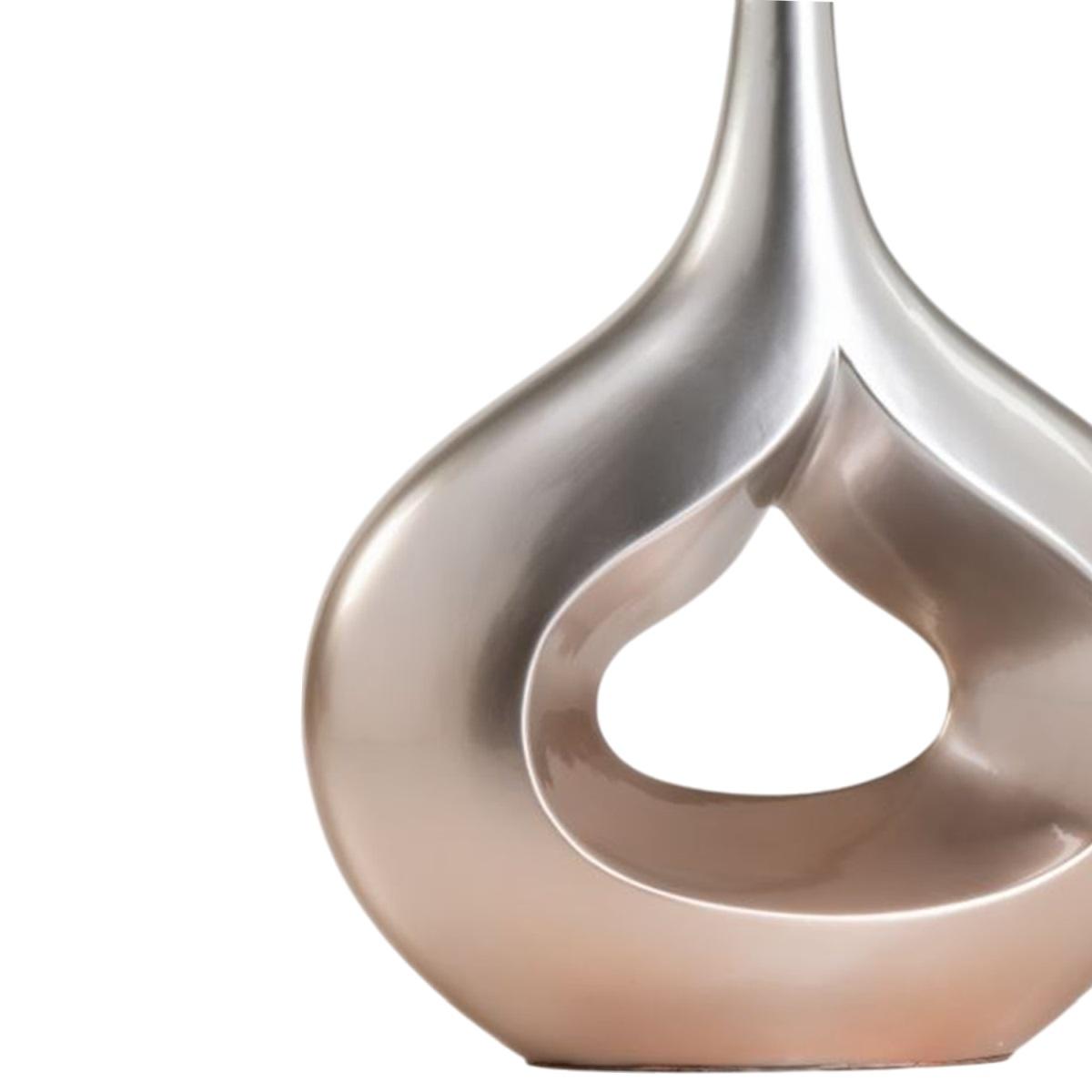 Vaso ceramica goccia ombre oro 36 x 40 cm