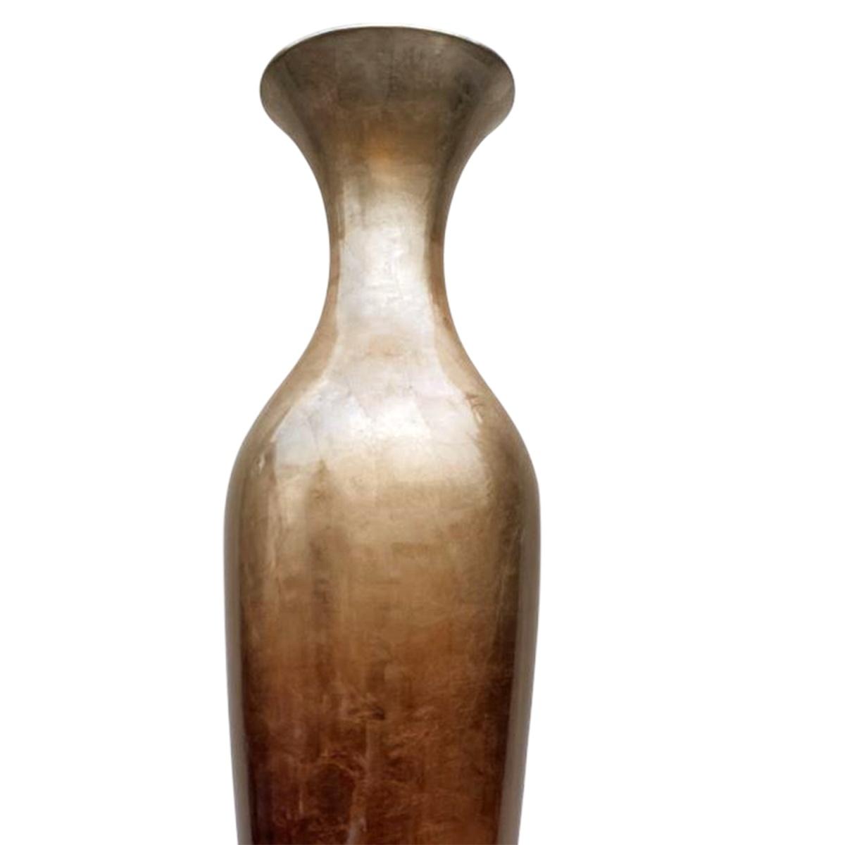 Vaso ceramica argento bronzo