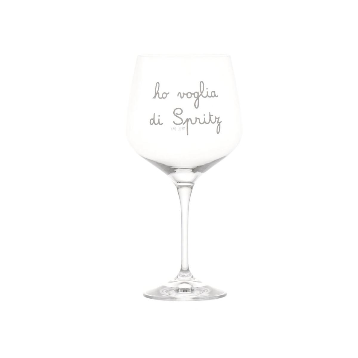 Bicchiere Vetro p2 Calice ho Voglia di Spritz Simple Day |Simple