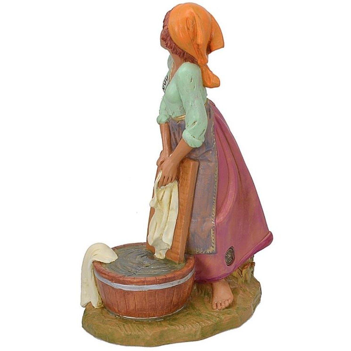Statua presepe 30 cm lavandaia