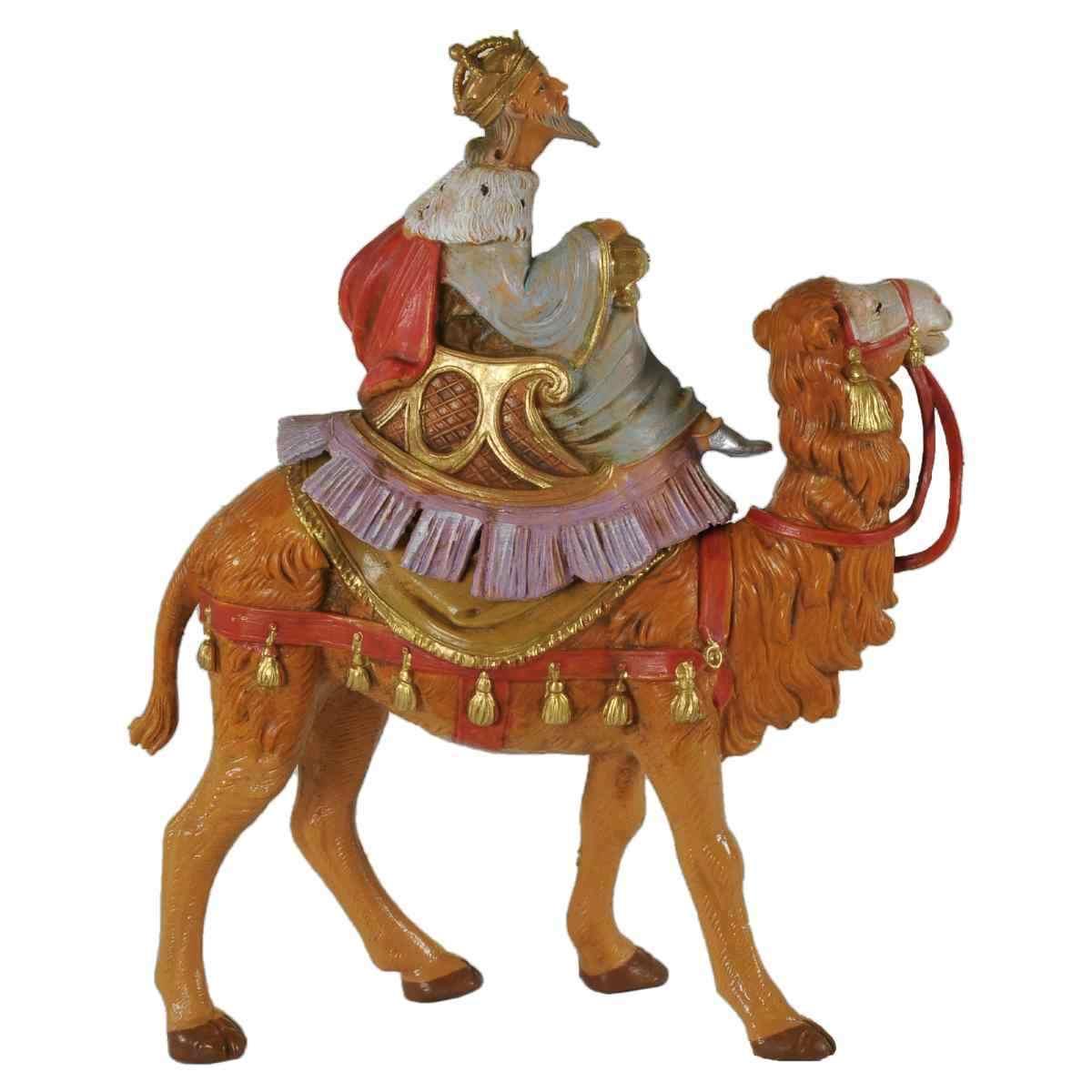 Statua presepe 10 cm re magi cammello modello a