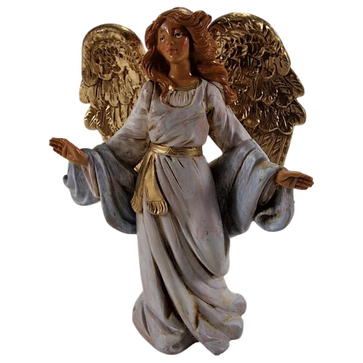 Statua presepe 12 cm angelo ali