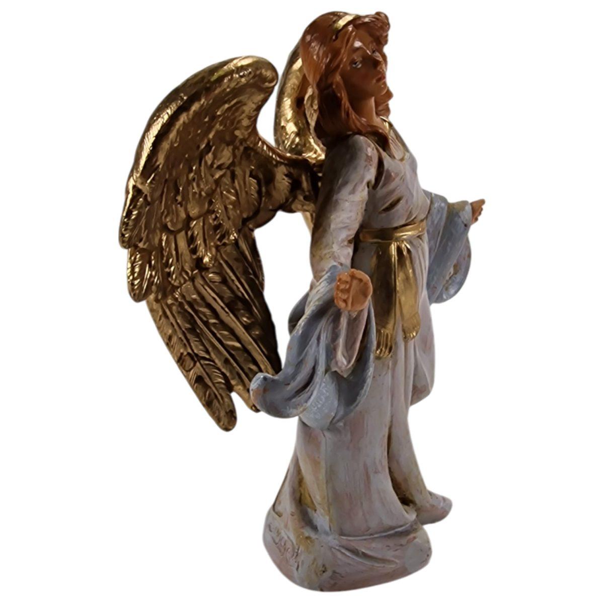 Statua presepe 12 cm angelo ali