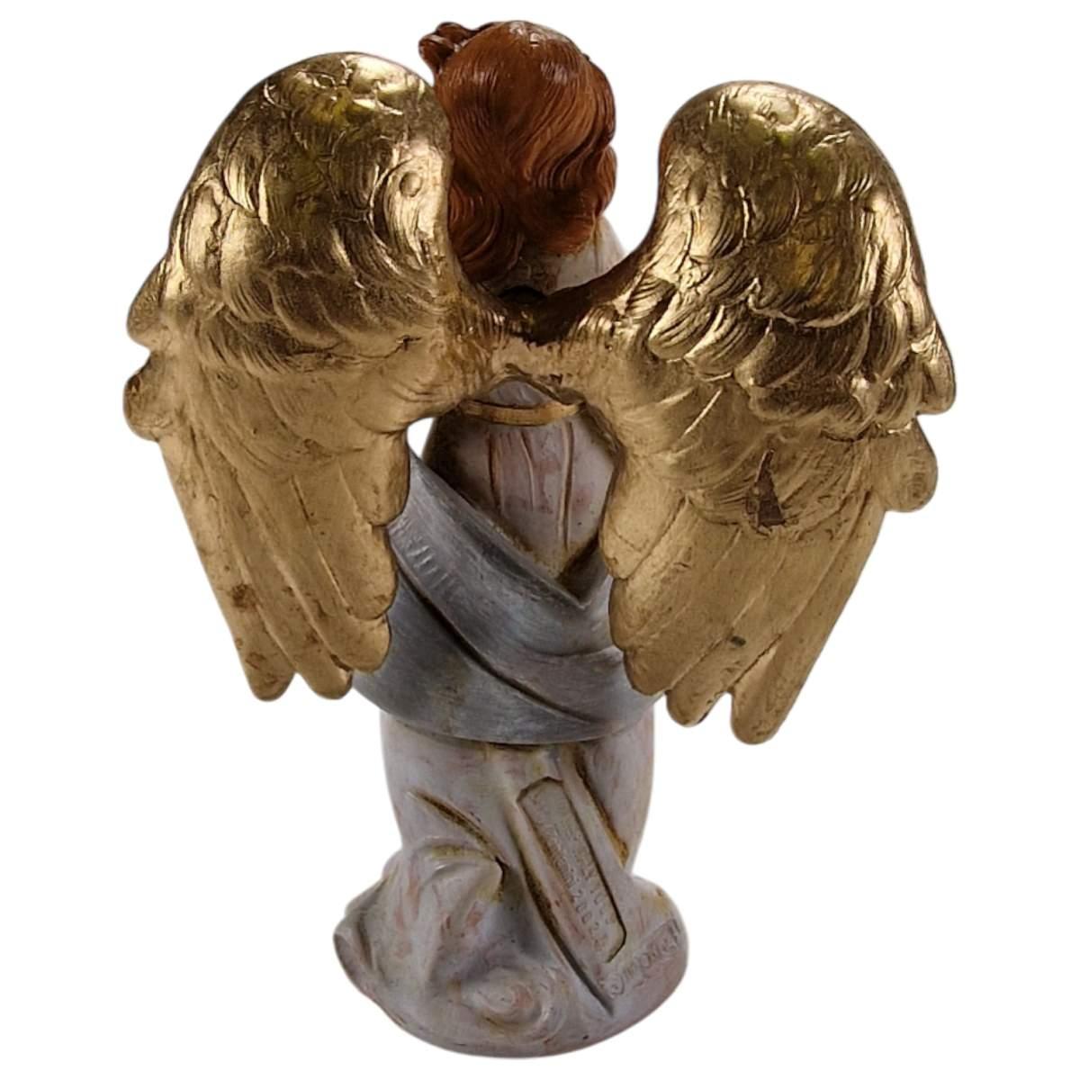 Statua presepe 12 cm angelo ali
