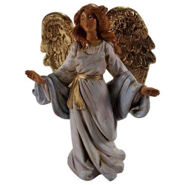 Statua presepe 12 cm angelo ali