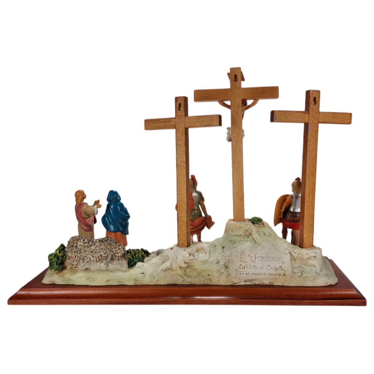 Scena presepe 12 cm crocifissione statue 12 cm