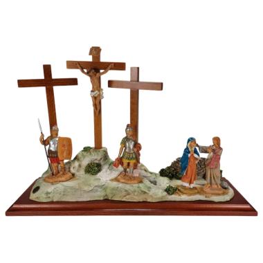 Scena presepe 12 cm crocifissione statue 12 cm