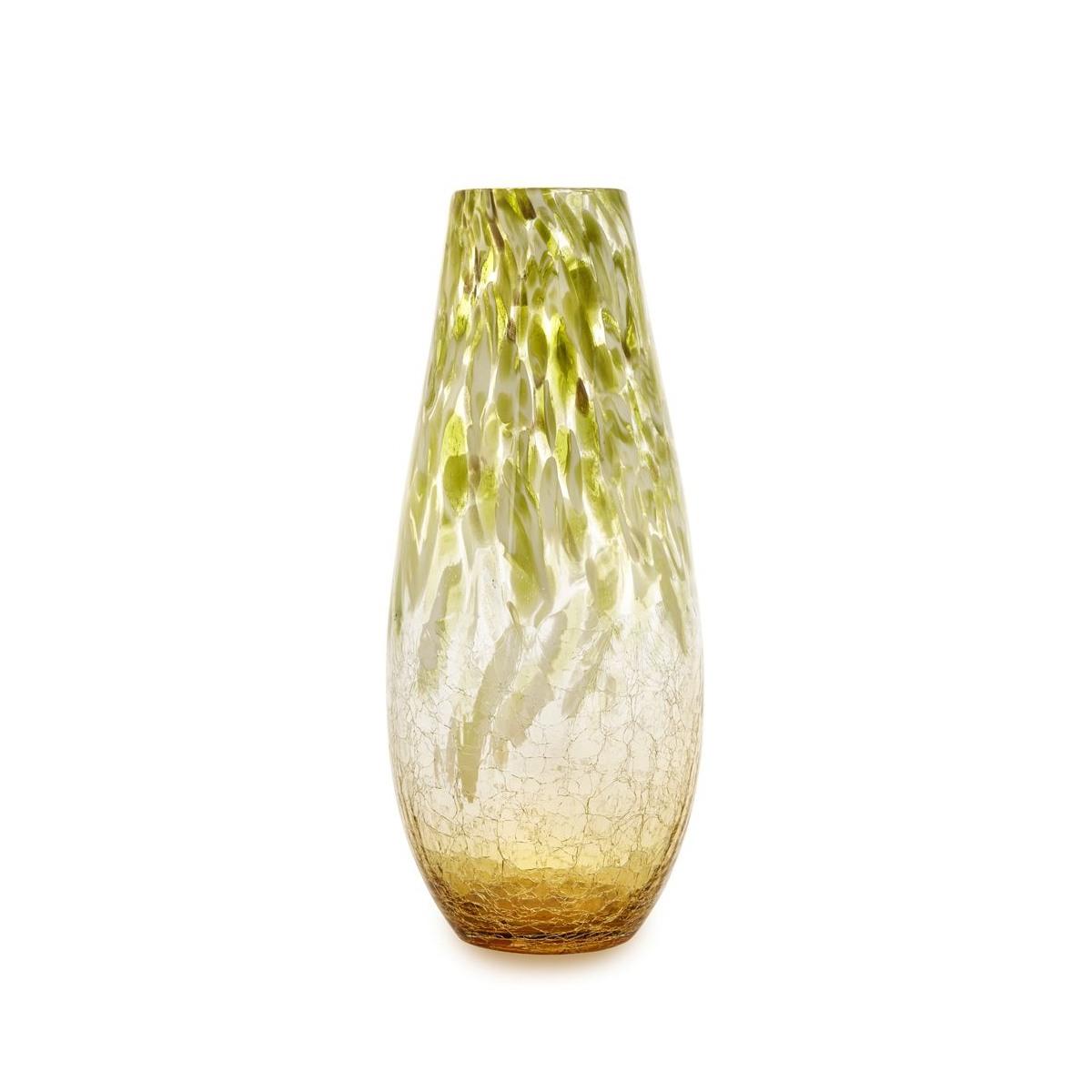 Vaso vetro topazio verde 15,5 x 37,5 cm