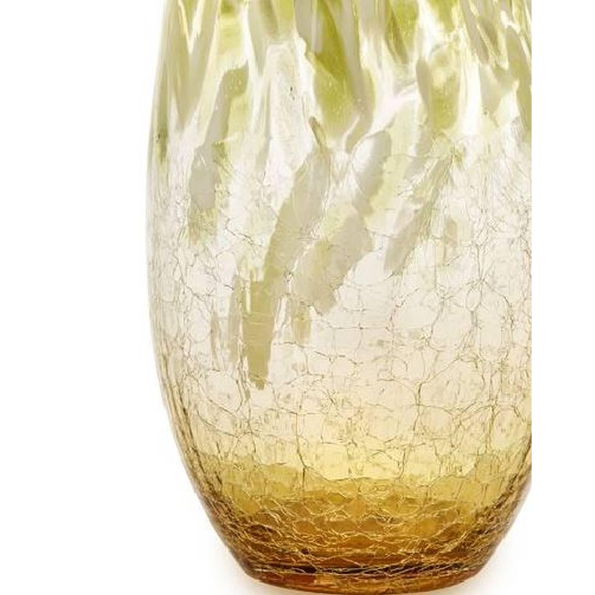 Vaso vetro topazio verde 15,5 x 37,5 cm