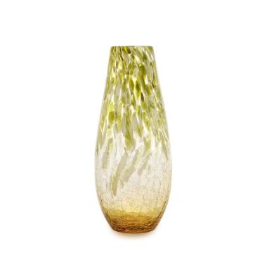 Vaso vetro topazio verde 15,5 x 37,5 cm