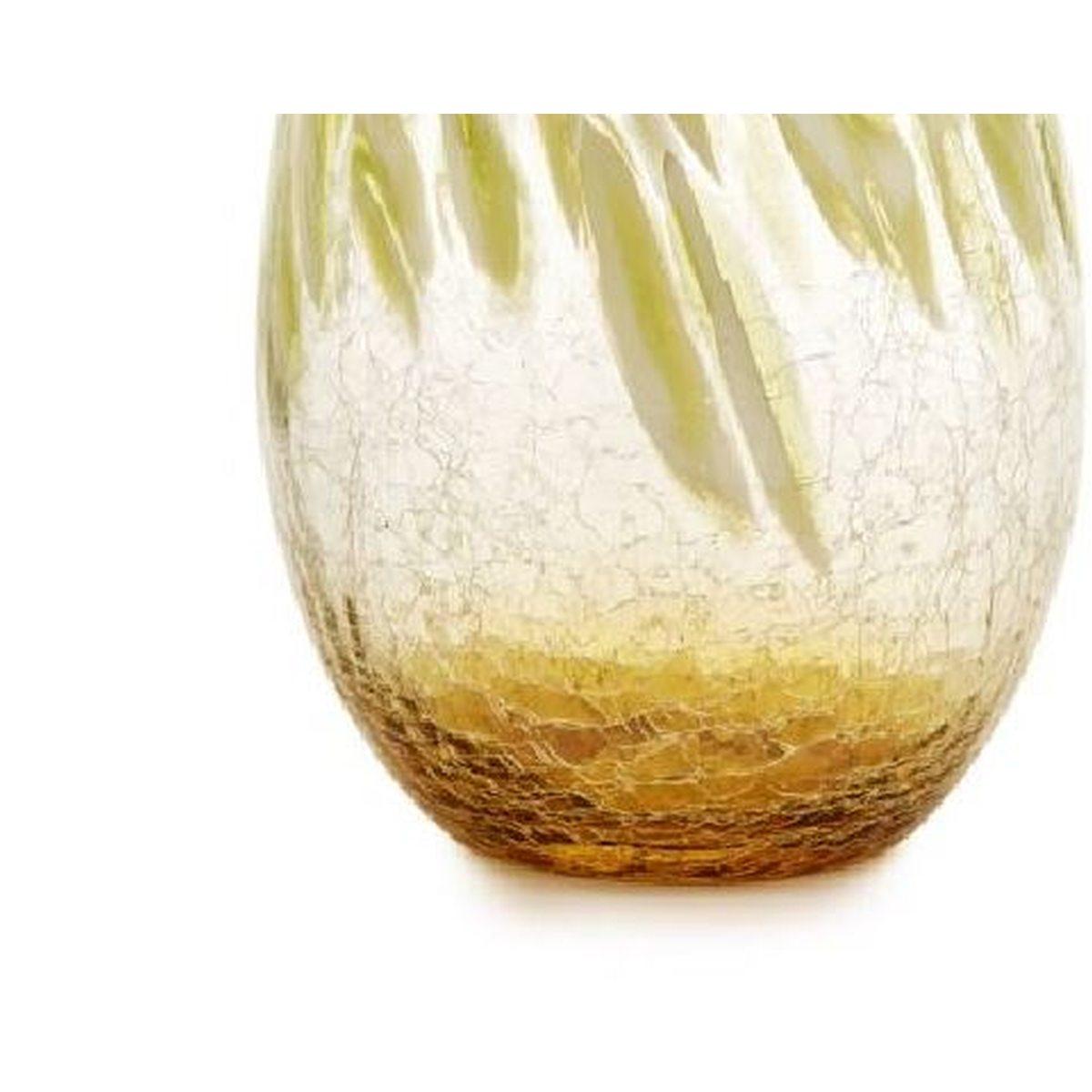 Vaso vetro topazio verde 16,5 x 29,5 cm