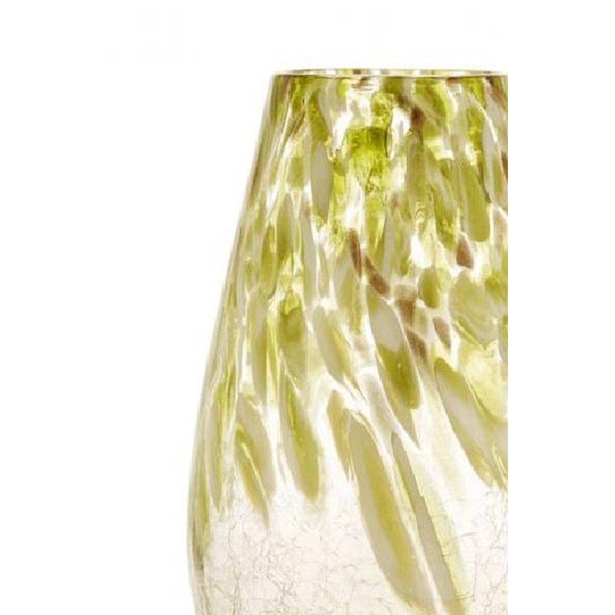 Vaso vetro topazio verde 16,5 x 29,5 cm