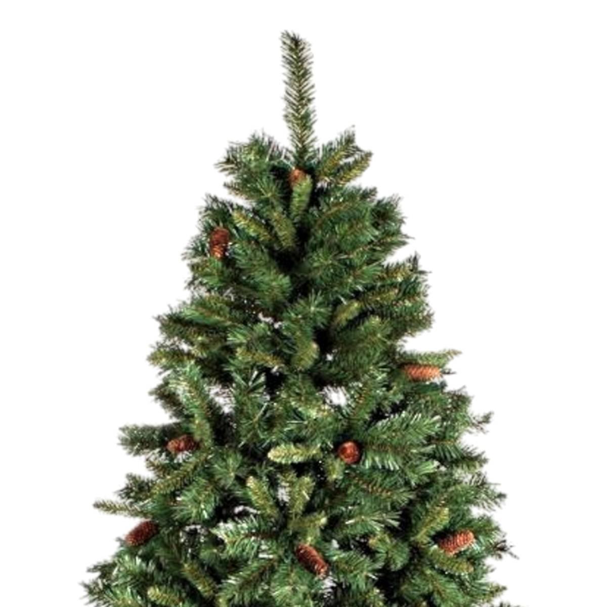 Albero di Natale 150 cm verde cone luxe pigne 493 rami