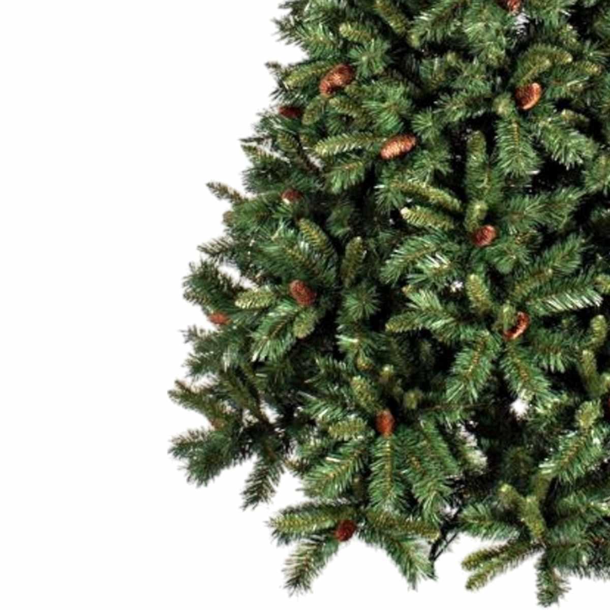 Albero di Natale 150 cm verde cone luxe pigne 493 rami