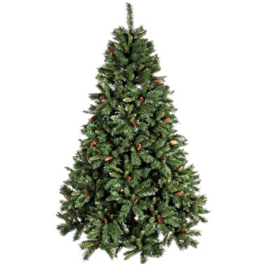 Albero di Natale 150 cm verde cone luxe pigne 493 rami