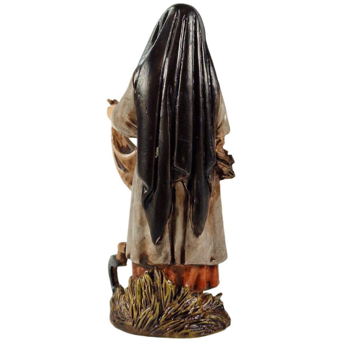 Statua presepe 10 cm donna gran nel sinale modello o
