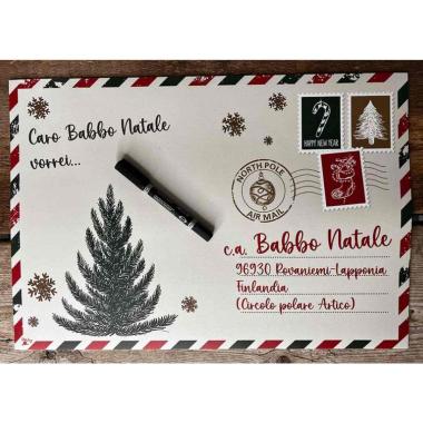 Tovaglietta natalizia americana pvc lettera babbo Set 48 pz