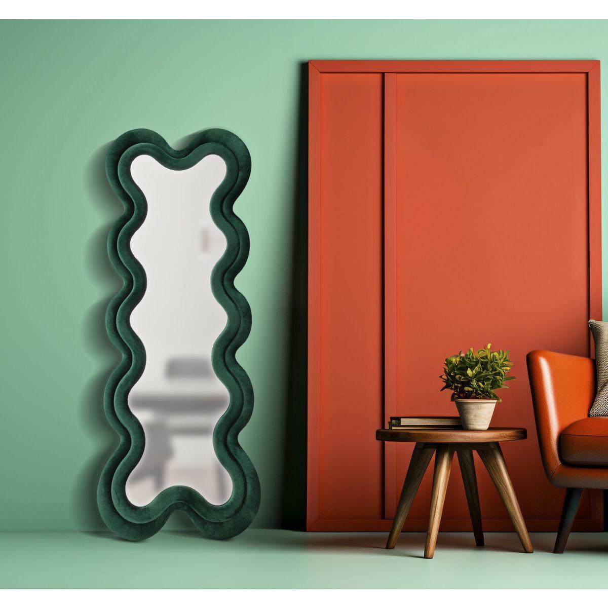 Specchio da muro monica verde 58 x 4 x 160 cm
