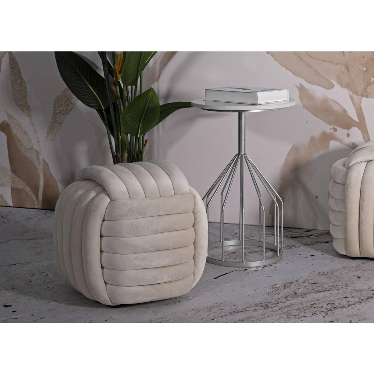 Pouf Softy Crema cm.45x45x45