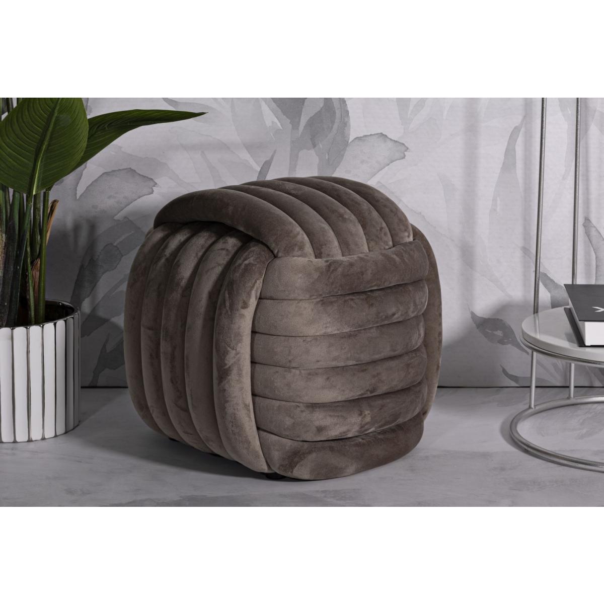Pouf softy grigio 45 x 45 x 45 cm