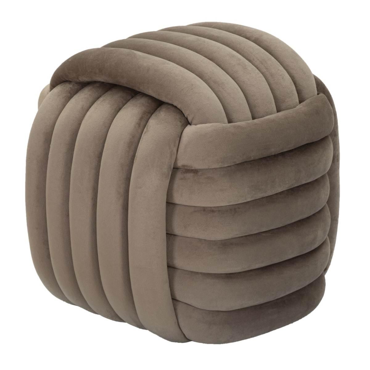 Pouf softy grigio 45 x 45 x 45 cm
