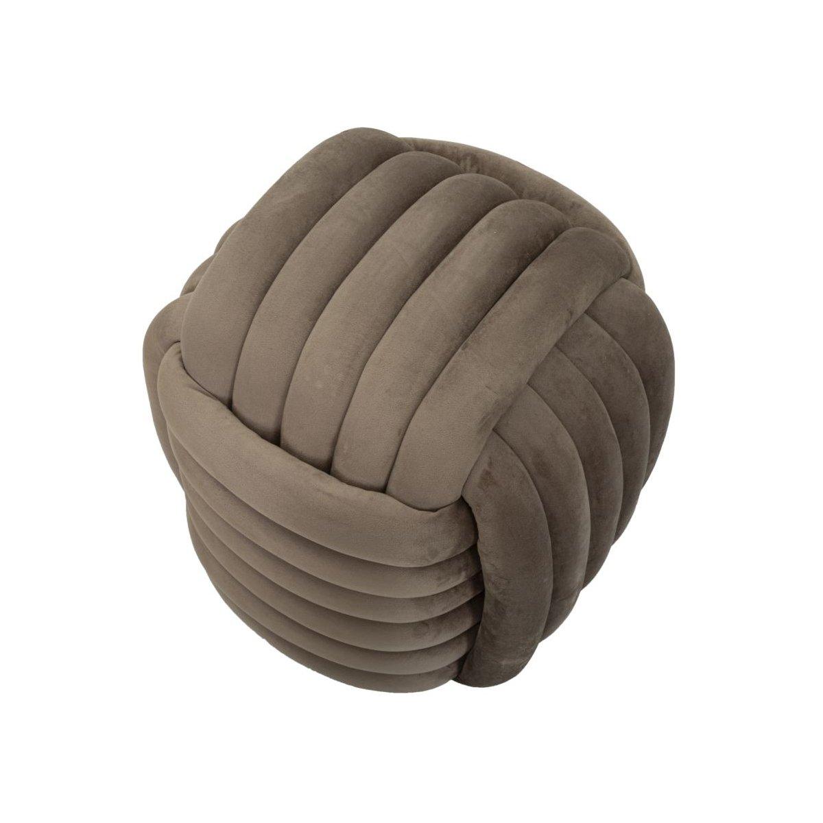 Pouf softy grigio 45 x 45 x 45 cm
