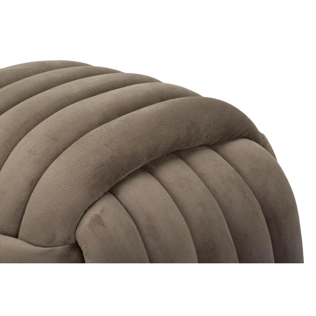 Pouf softy grigio 45 x 45 x 45 cm