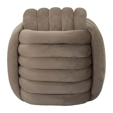 Pouf softy grigio 45 x 45 x 45 cm