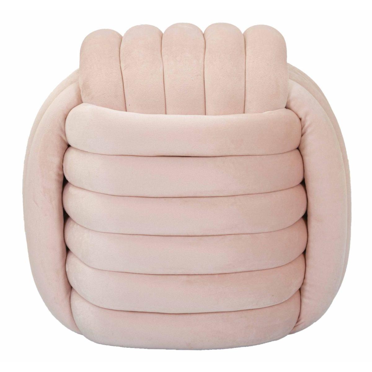 Pouf softy rosa 45 x 45 x 45 cm