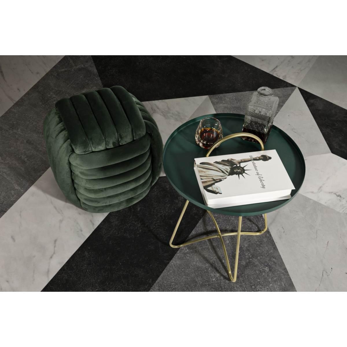 Pouf softy verde 45 x 45 x 45 cm