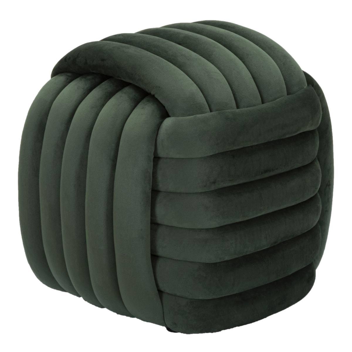 Pouf softy verde 45 x 45 x 45 cm