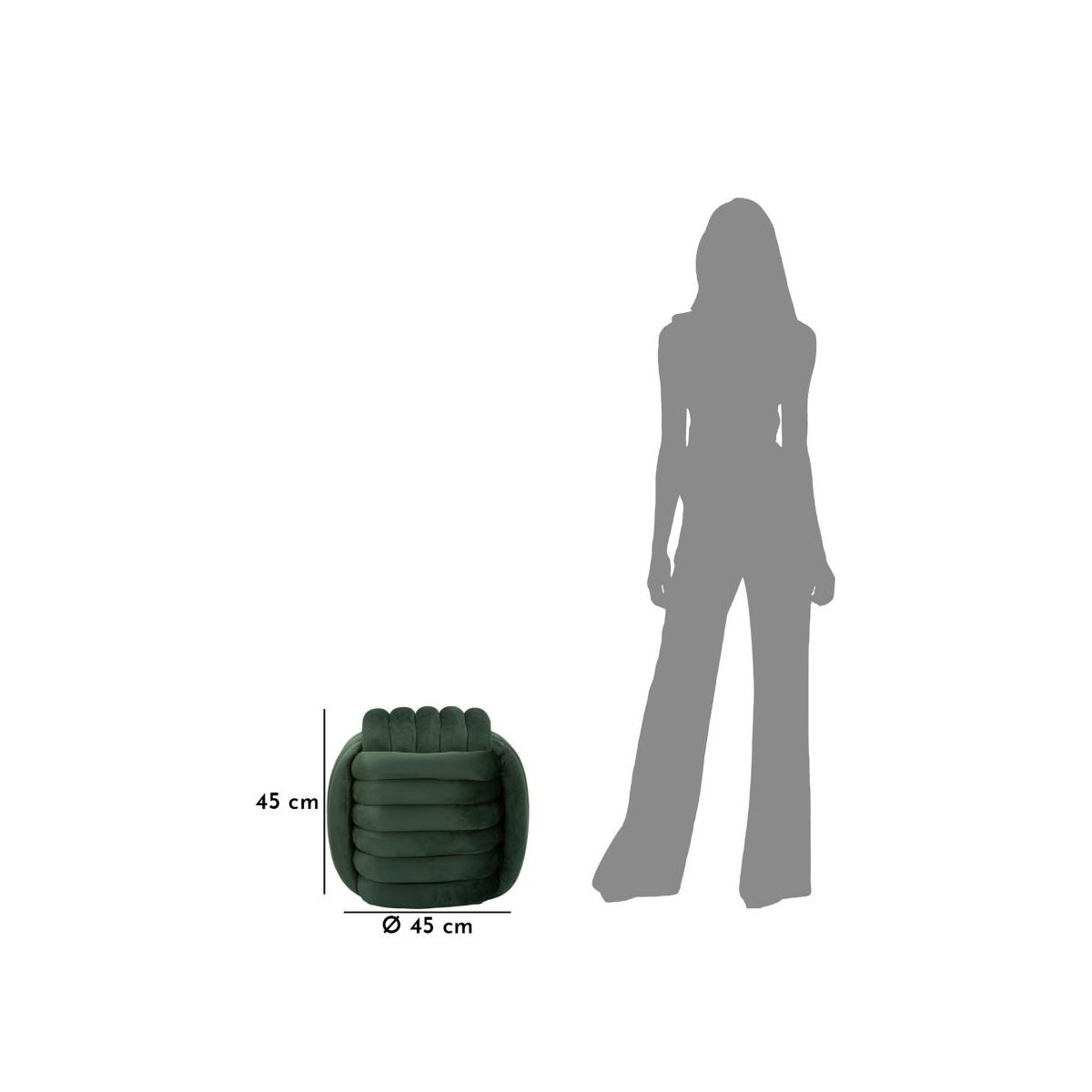 Pouf softy verde 45 x 45 x 45 cm