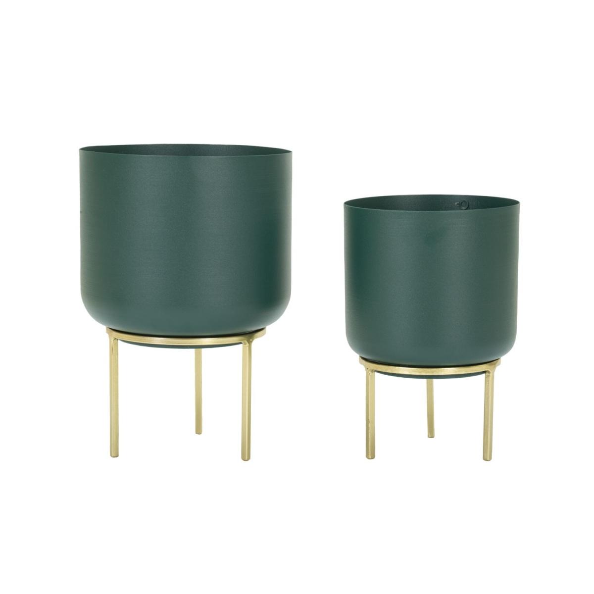 Portavaso grent grande metallo verde