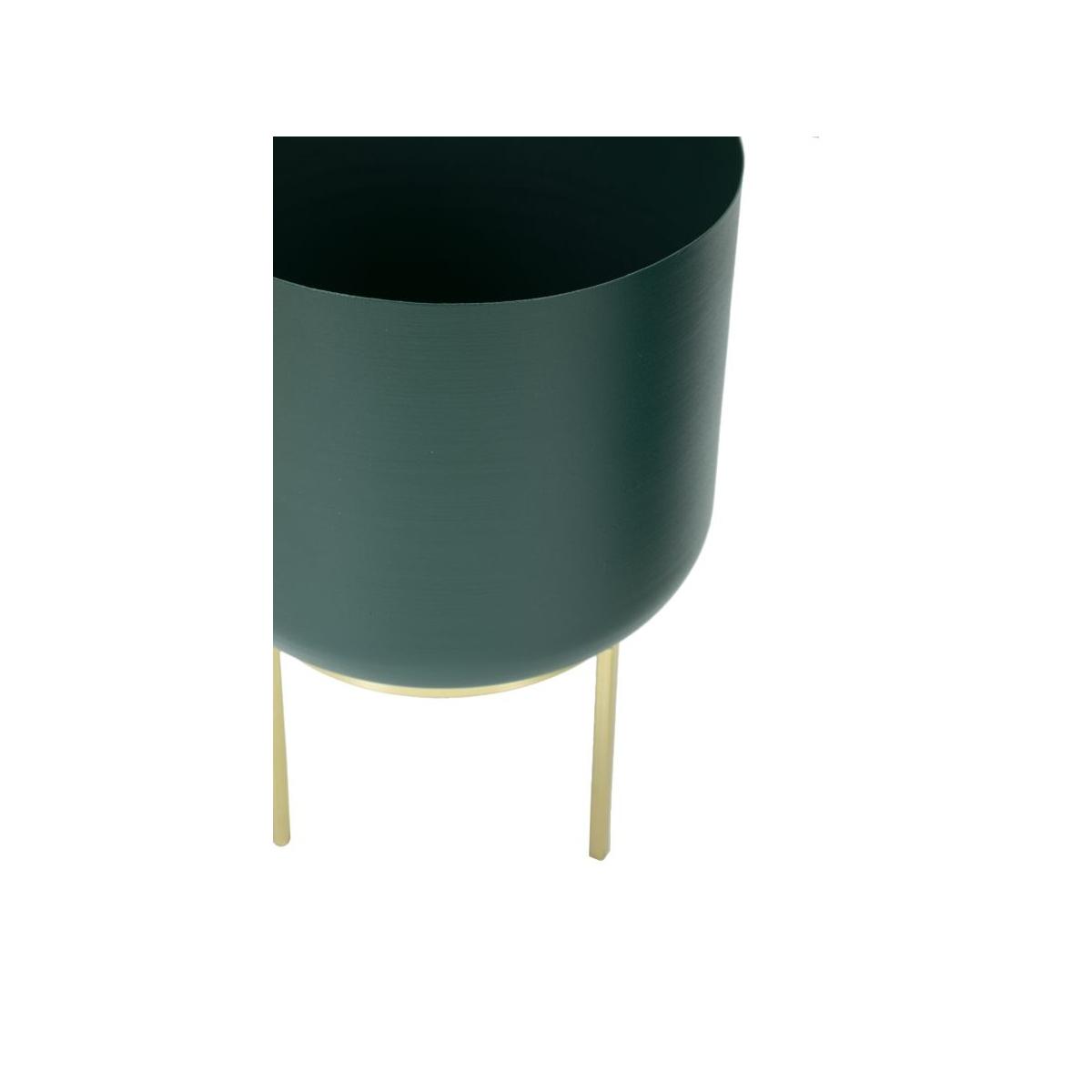 Portavaso grent piccolo metallo verde