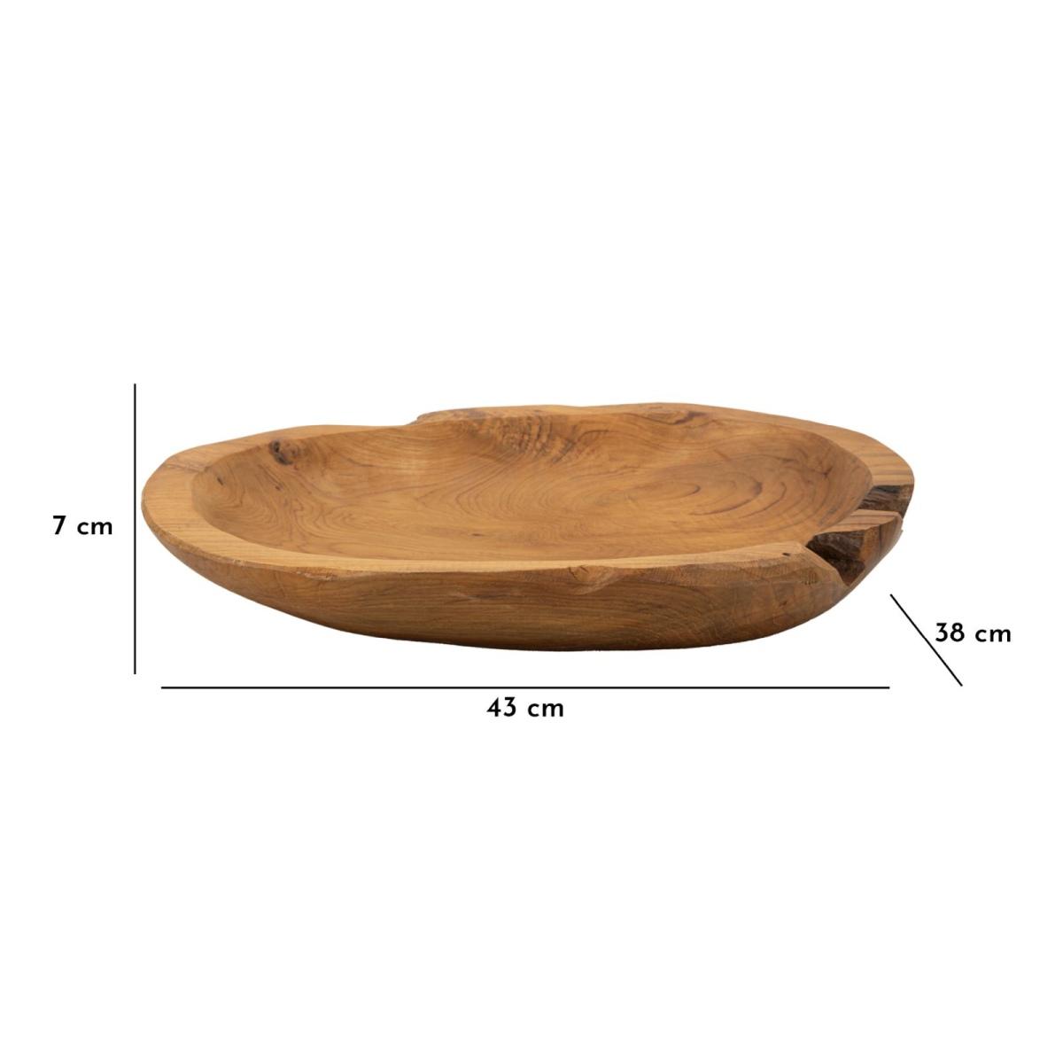 Svuota tasche tipisan teak massello 43 x 38 x 7 cm