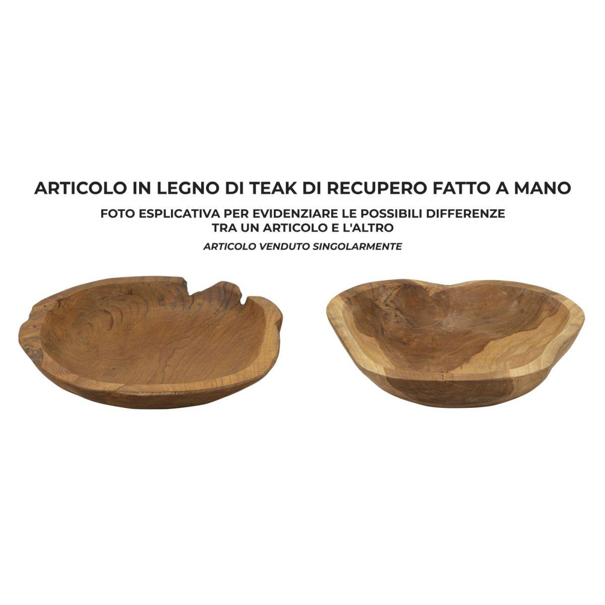 Svuota tasche tipisan teak massello 43 x 38 x 7 cm