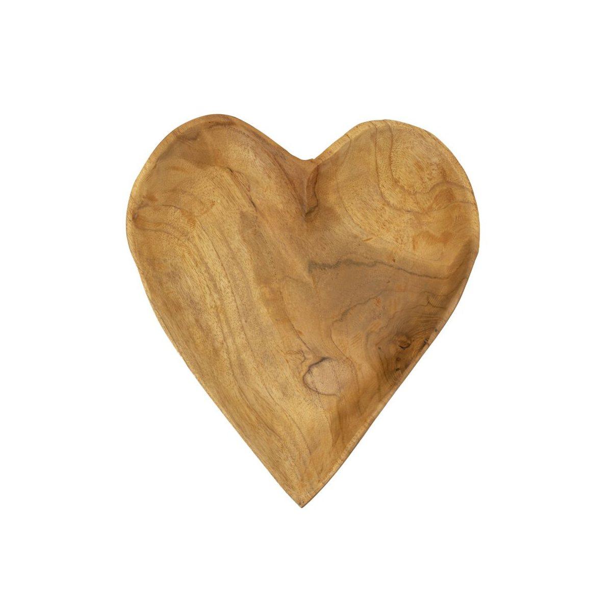 Svuota tasche kiha cuore teak massello 27 x 29 x 4 cm