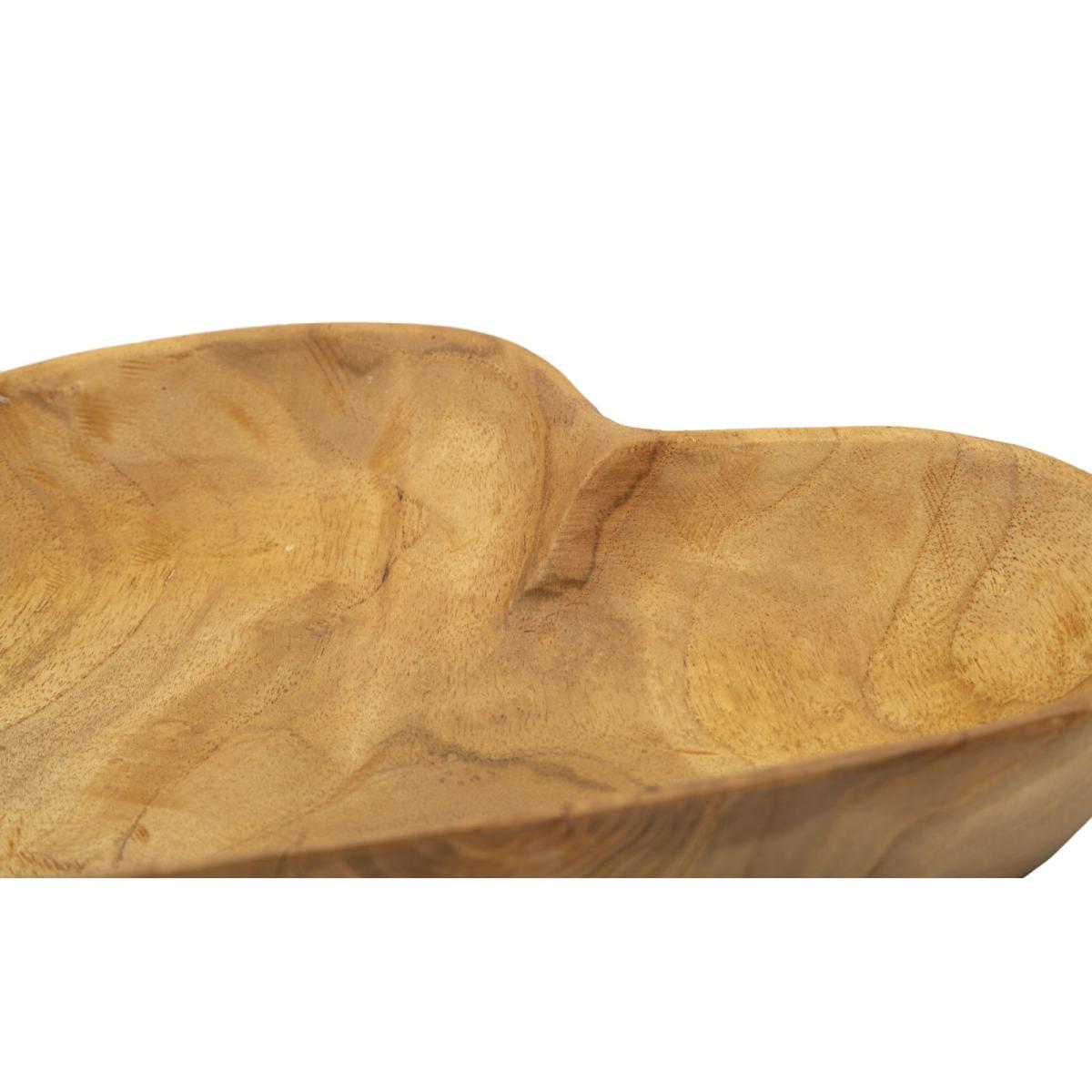 Svuota tasche kiha cuore teak massello 27 x 29 x 4 cm