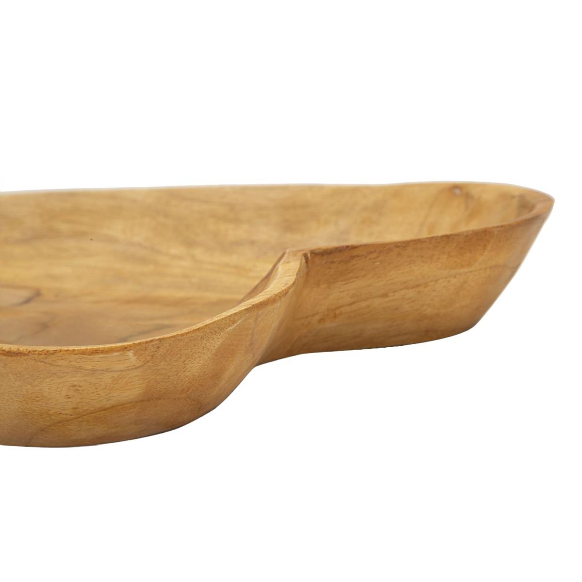 Svuota tasche kiha cuore teak massello 27 x 29 x 4 cm