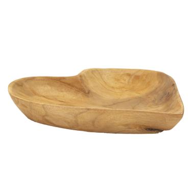 Svuota tasche kiha cuore teak massello 27 x 29 x 4 cm