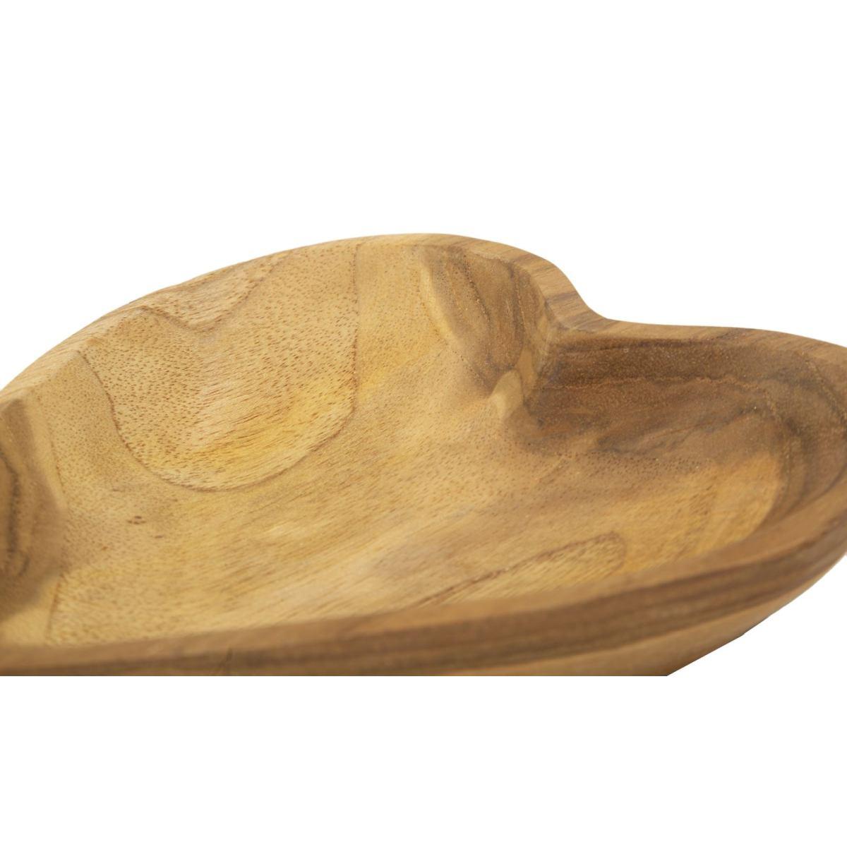 Svuota tasche kiha cuore teak massello 15 x 17 x 3,5 cm