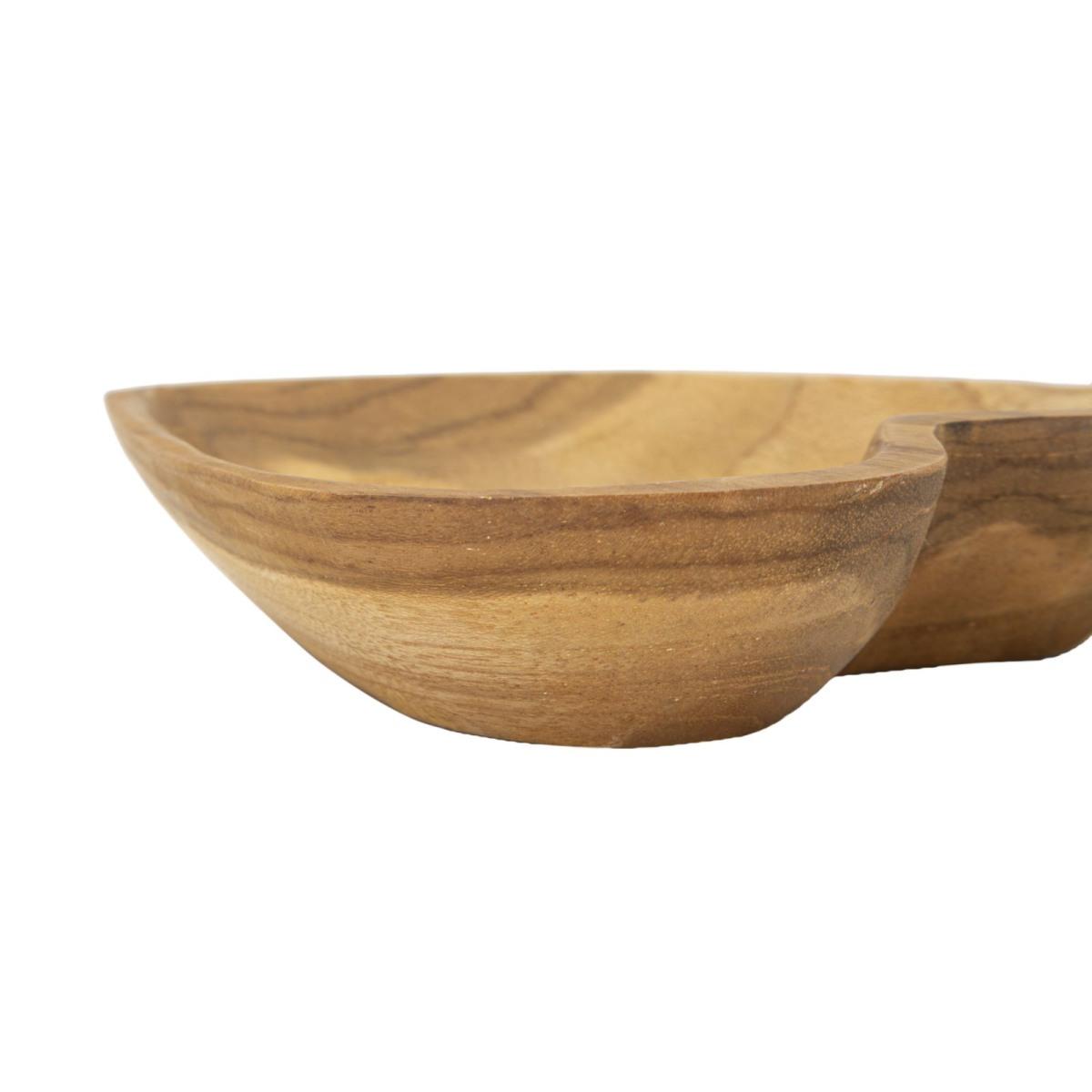 Svuota tasche kiha cuore teak massello 15 x 17 x 3,5 cm