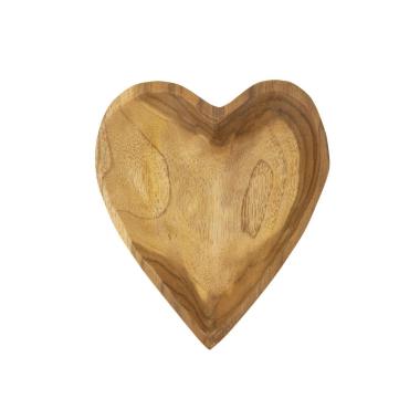 Svuota tasche kiha cuore teak massello 15 x 17 x 3,5 cm