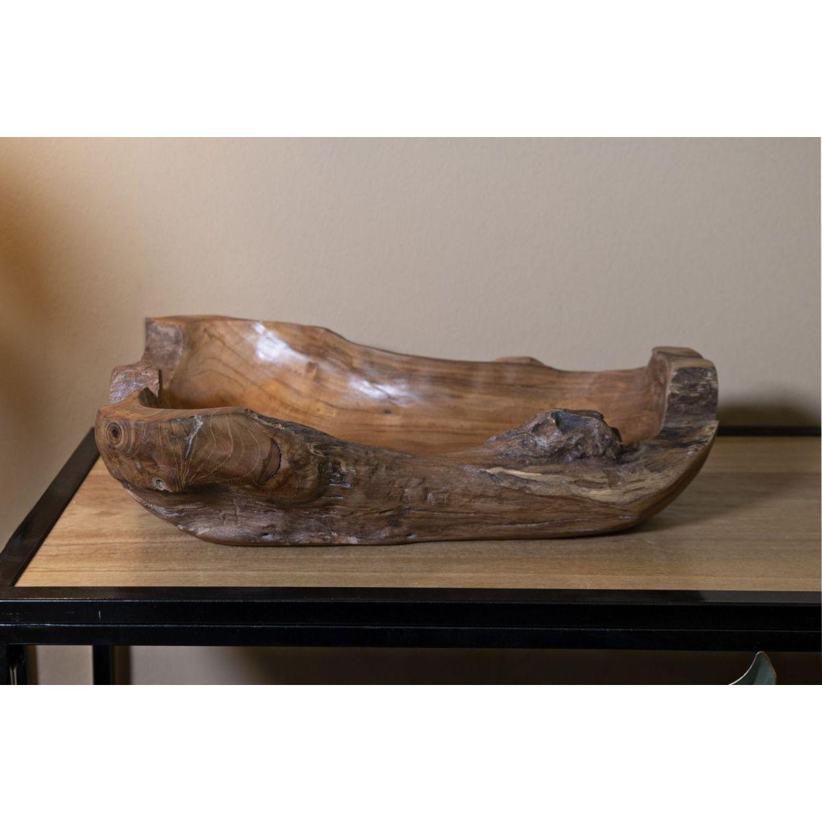Svuota tasche narro teak riciclato massello 40 x 29 x 10 cm