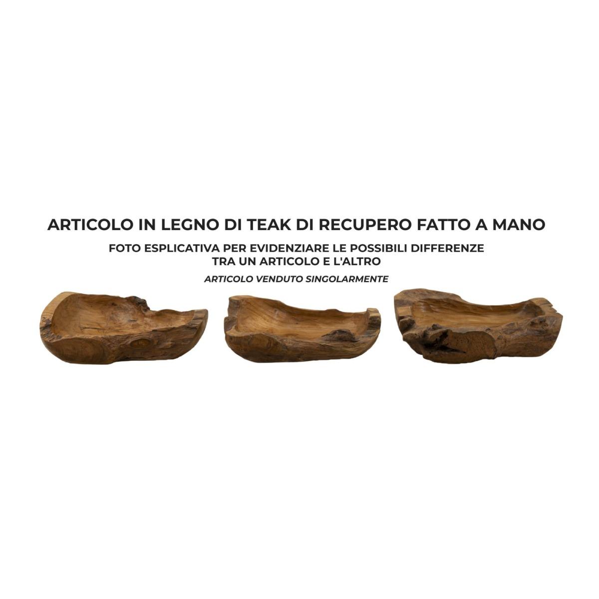 Svuota tasche narro teak riciclato massello 40 x 29 x 10 cm