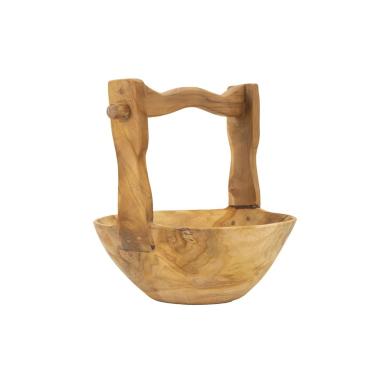Svuota tasche narro timbo riciclato massello 32 x 25 x 27 cm