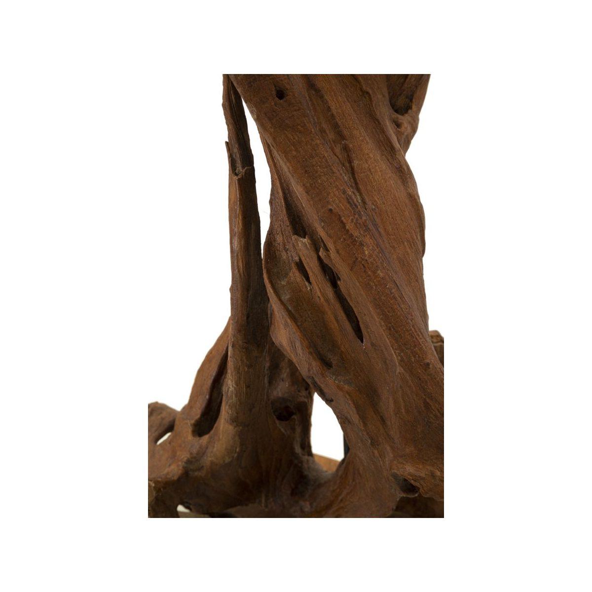 Lampada da tavolo teak riciclato 35 x 80 cm