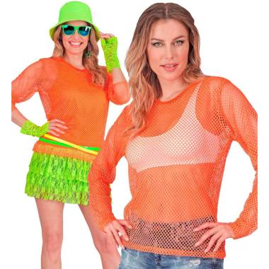 Maglia rete arancione fluo
